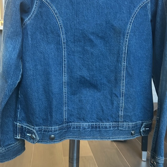 Wrangler Western Denim Embroidered Pockets Jean Denim Jacket Women Size M - Picture 9 of 17